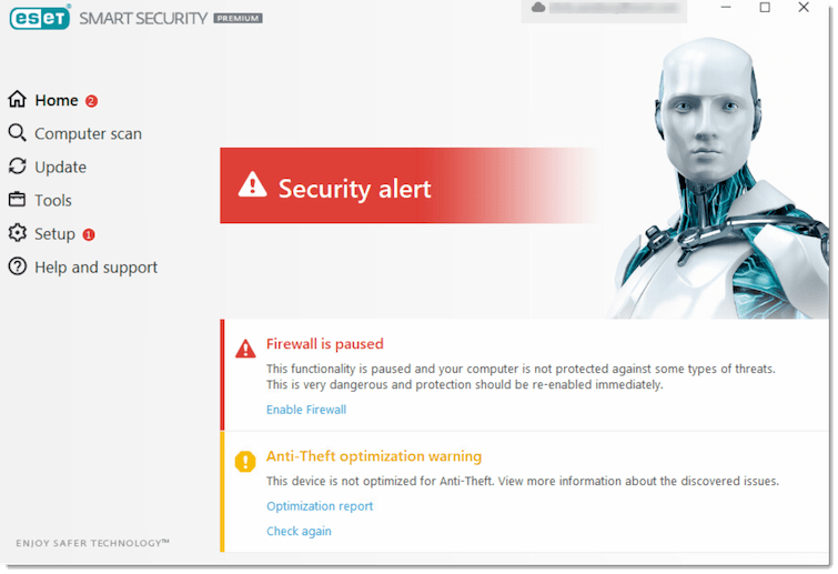 رفع قرمز شدن Eset رفع قرمز شدن Eset